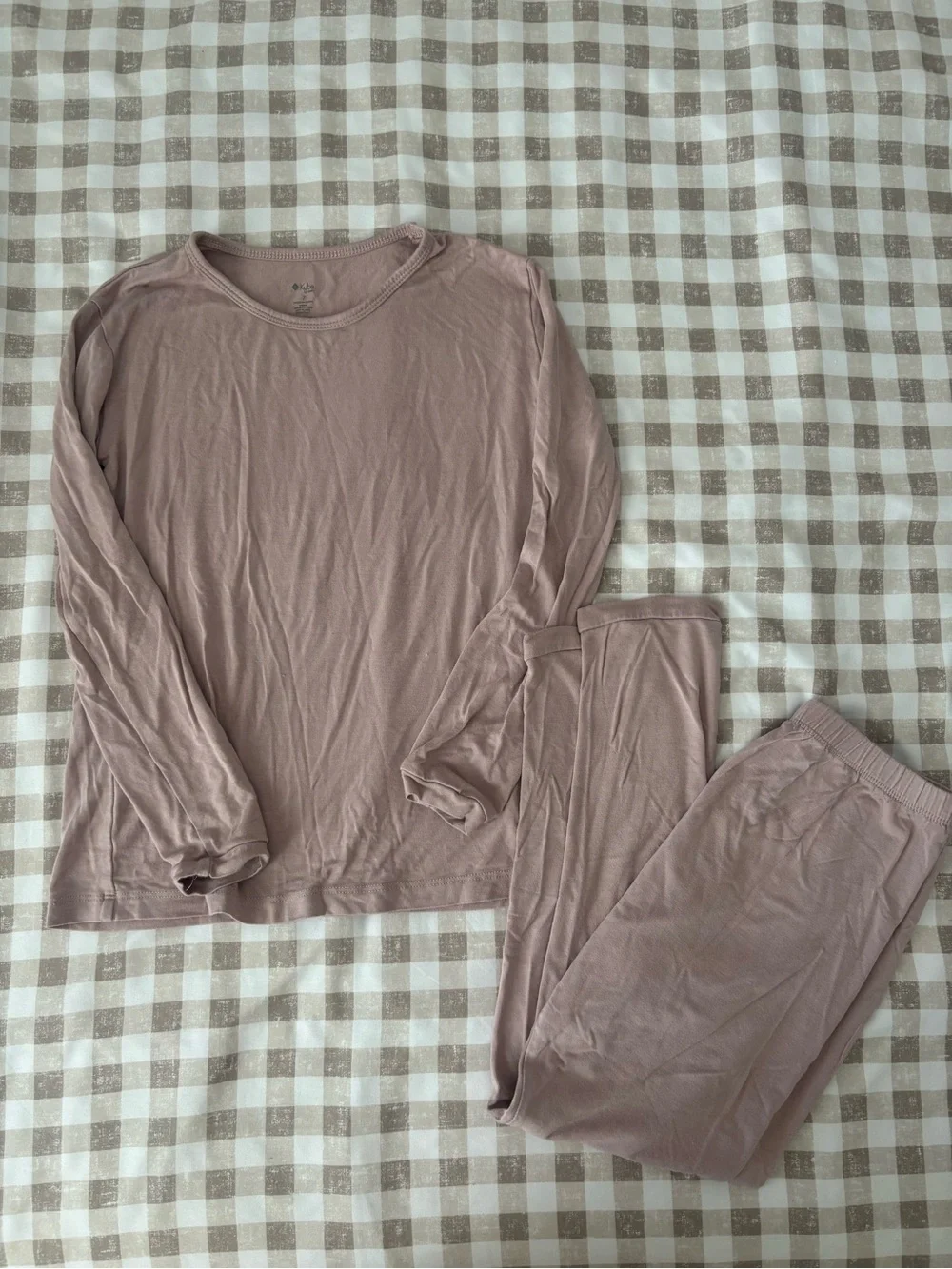 Kyte Kids Long Sleeve Pajama Set in Mauve Pink